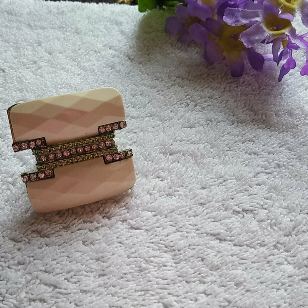 Designer Look Cushion Cut Statement Ring